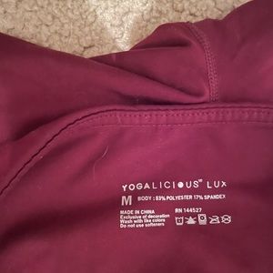 Marroon leggings with pockets